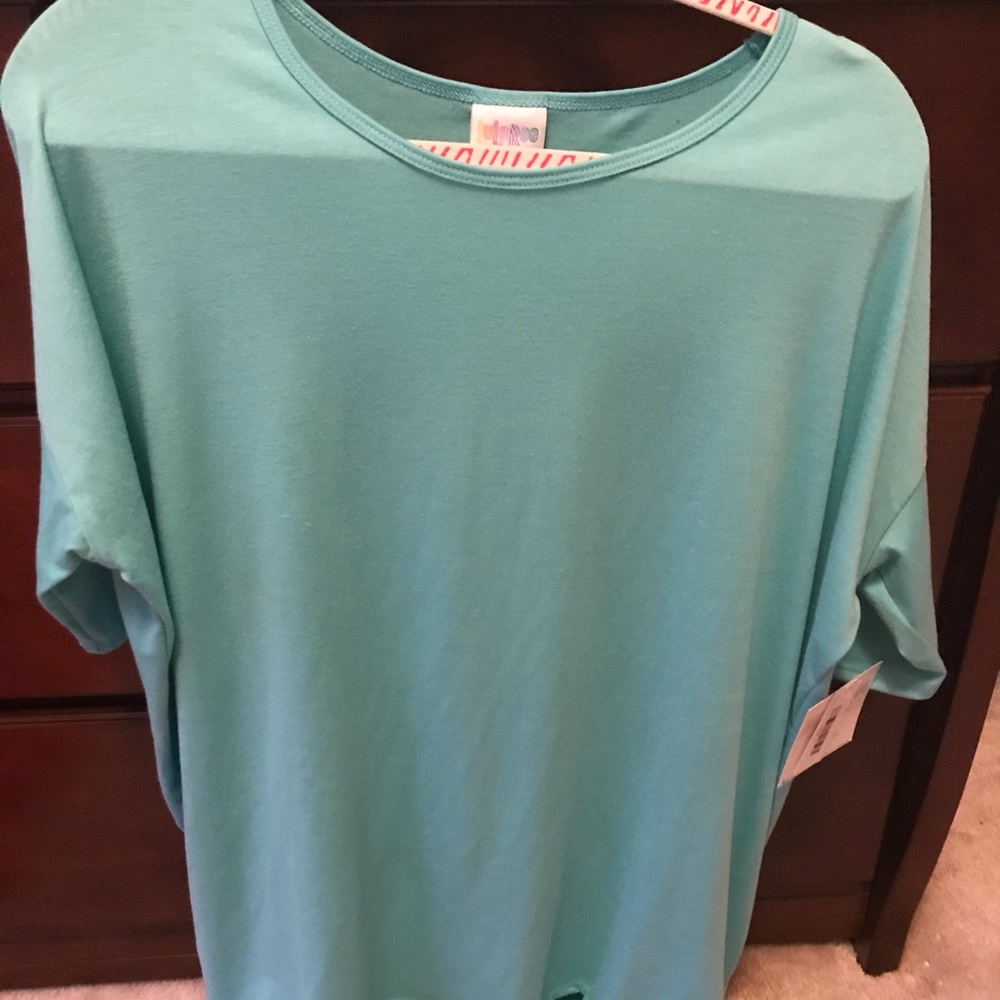 LulaRoe teal Irma shirt